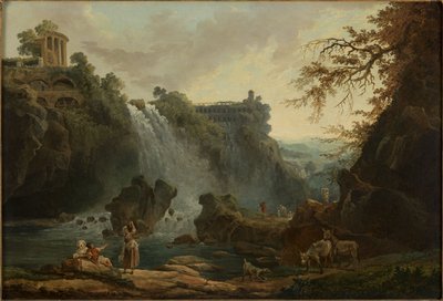 Les Cascatelles de Tivoli, år 1776 (olja på duk) av Hubert Robert