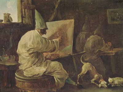 Målare buffonger av Hubert Robert