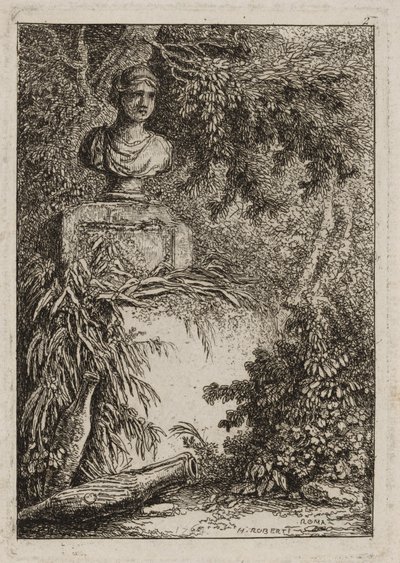 Plåt två från Evenings in Rome, 1763-64 av Hubert Robert