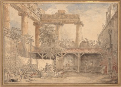 Romerska ruiner, Villa Pamphili av Hubert Robert