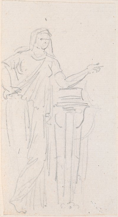 Staty av en vestalisk jungfru av Hubert Robert