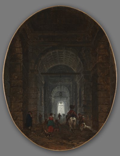 The Grotto of Posillipo, c.1769 av Hubert Robert