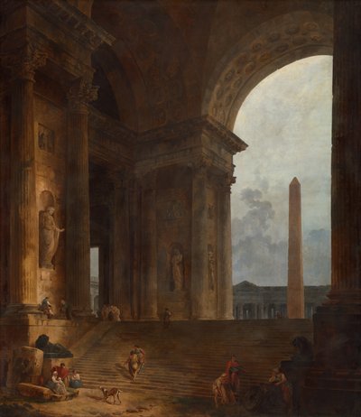 Obelisken av Hubert Robert