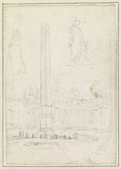Obelisken på Petersplatsen av Hubert Robert