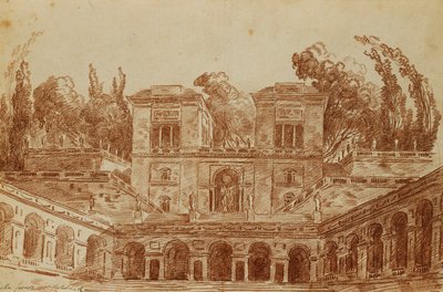 Villa Farnese, Rom, av Hubert Robert