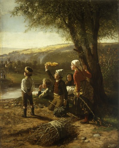 Ringer efter färjan, 1871 av Hubert Salentin