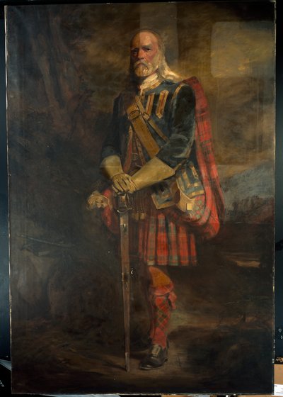 John Gordon från Glenbucket av Hubert von (studio of) Herkomer