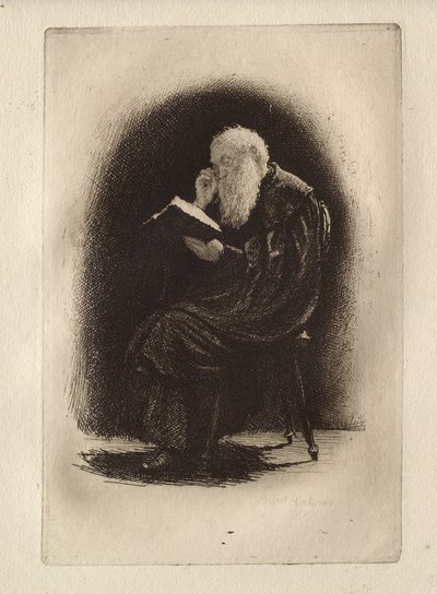 Studie av ett kartusiankloster av Hubert von Herkomer