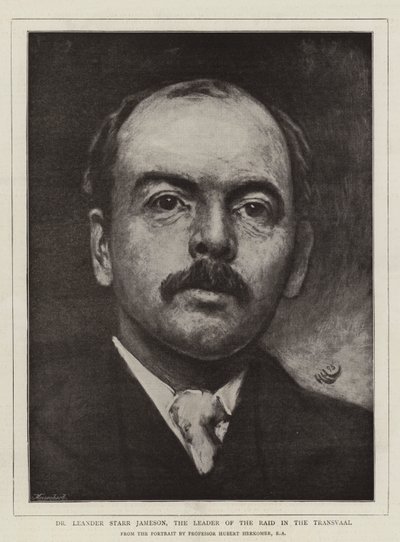 Dr Leander Starr Jameson, ledaren för raiden i Transvaal av Hubert von Herkomer