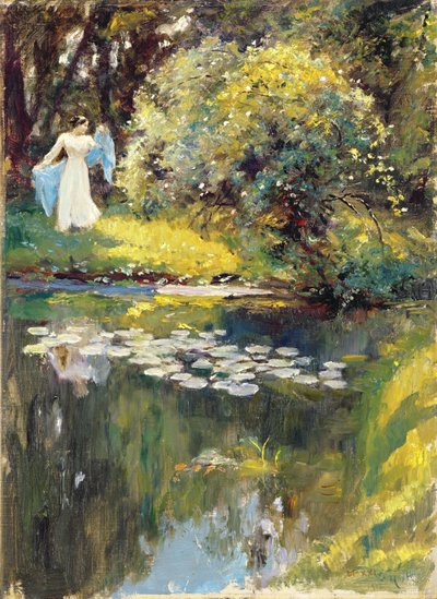 I trädgården av Hubert von Herkomer