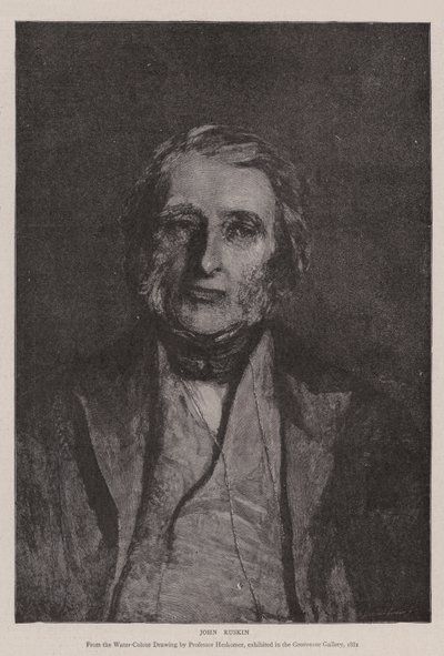 John Ruskin av Hubert von Herkomer