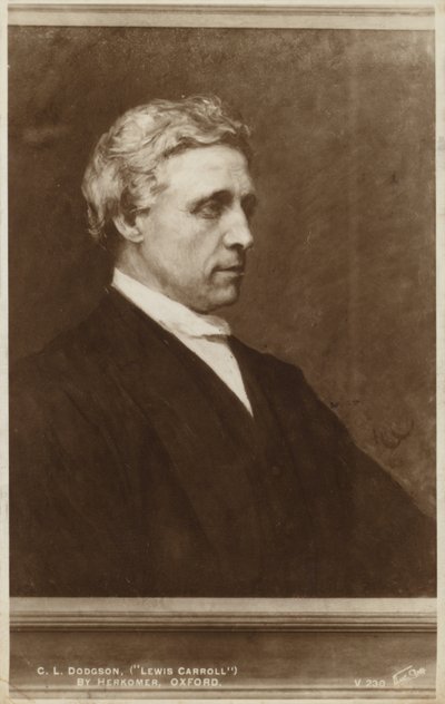 Lewis Carroll (1832-1898), engelsk författare av Hubert von Herkomer