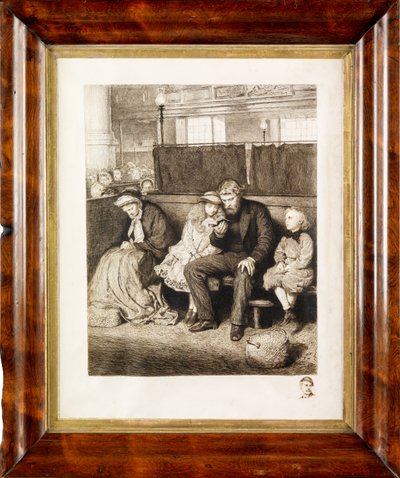 Philip i kyrkan (etsning) av Hubert von Herkomer