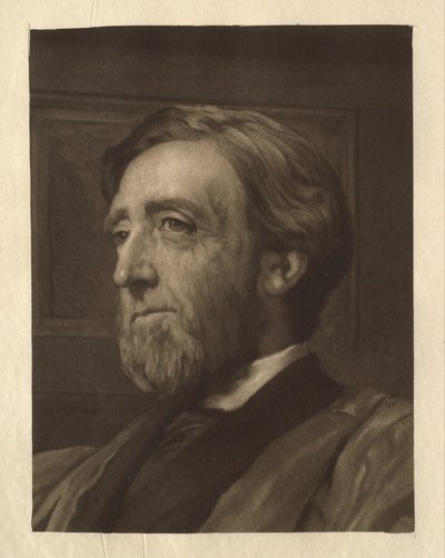 Porträtt av Arthur Wellesley Peel (1829-1912), talman i underhuset av Hubert von Herkomer