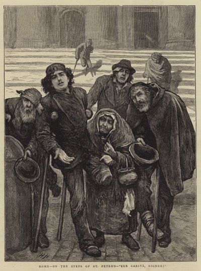 Rom, på St Peters trappa, Per Carita, Signori av Hubert von Herkomer