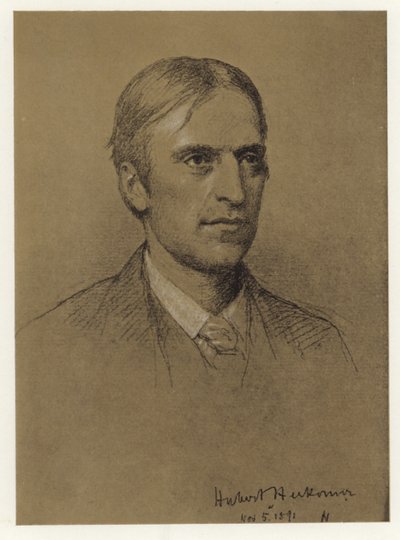 Självporträtt av Hubert Herkomer av Hubert von Herkomer