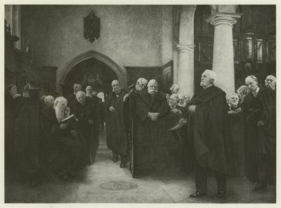 Charterhouse Chapel (gravyr) av Hubert von Herkomer