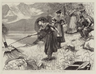 Turister i de bayerska alperna, Echo av Hubert von Herkomer