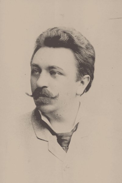 Porträtt av kompositören Eugen Hildach 1849-1924. av Höffert