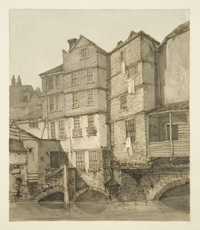 The Frome, tittar uppströms mot Julbron, 1823 av Hugh ONeill