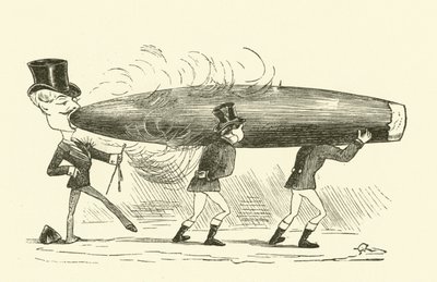 Cigarrrökning (gravyr) av Hugh Rowley
