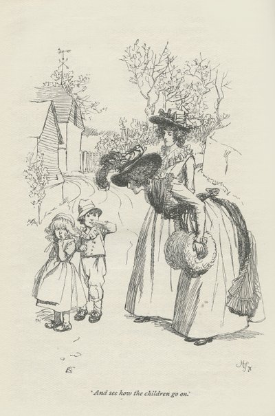 Och se hur barnen går vidare, 1896 av Hugh Thomson