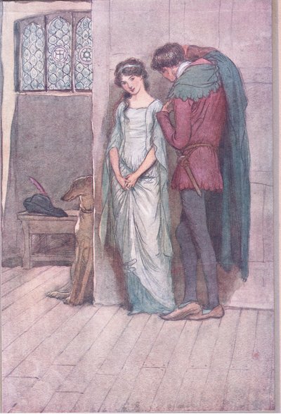 Och det är själva rikedomen hos dig själv som jag nu siktar på, illustration från The Merry Wives of Windsor, 1910 av Hugh Thomson