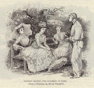 Country Cricket - The Judgment of Paris av Hugh Thomson