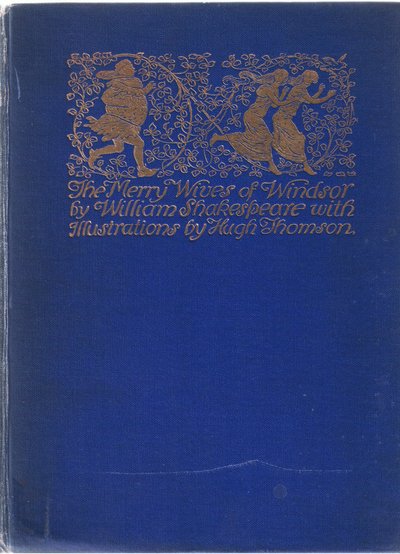 Framsidans design, illustration från The Merry Wives of Windsor, 1910 av Hugh Thomson