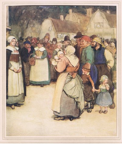 Hester vid foten av schavotten av Hugh Thomson
