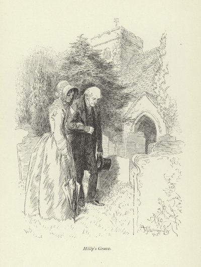 Illustration för Amos Barton av George Eliot av Hugh Thomson