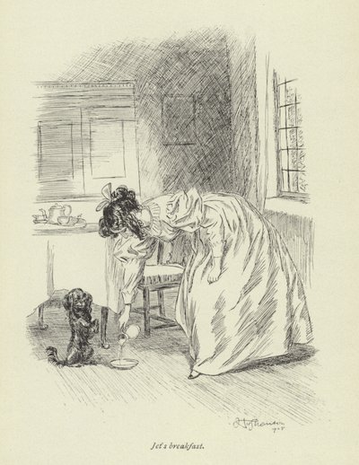 Illustration för Amos Barton av George Eliot av Hugh Thomson