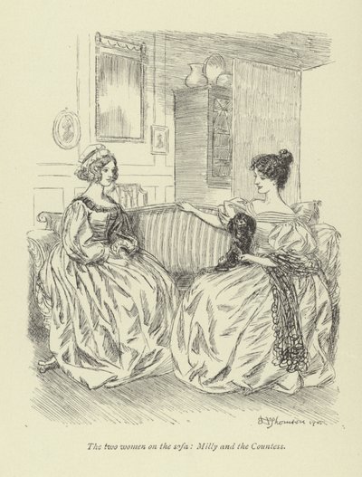 Illustration för Amos Barton av George Eliot av Hugh Thomson