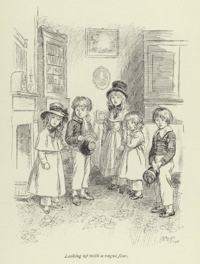 Illustration för Amos Barton av George Eliot av Hugh Thomson