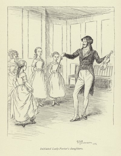 Illustration för Amos Barton av George Eliot av Hugh Thomson