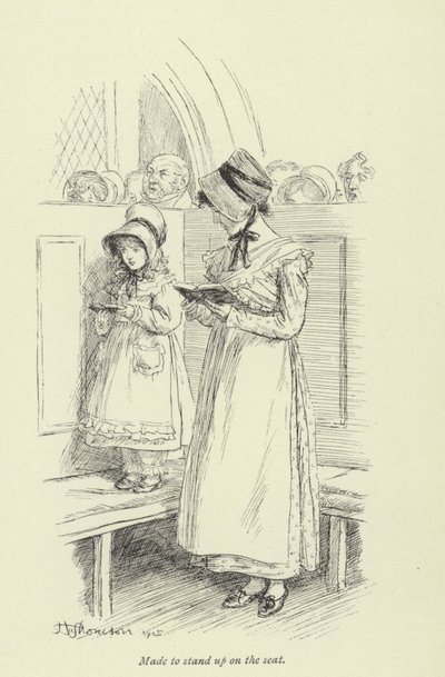 Illustration för Amos Barton av George Eliot av Hugh Thomson
