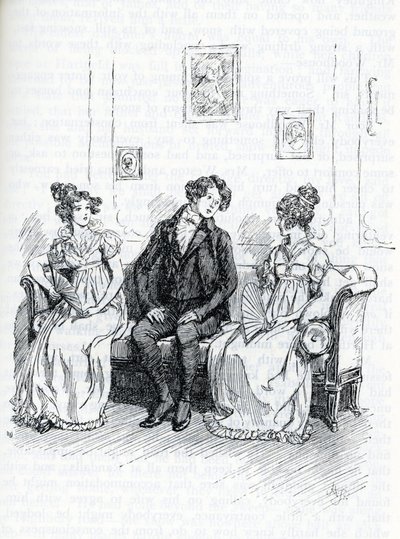 Illustration för "Emma" av Jane Austen (illustration) av Hugh Thomson