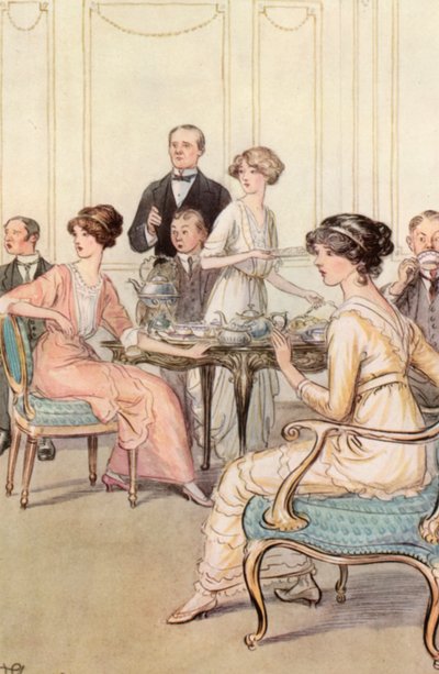 Illustration för J M Barrie The Admirable Crichton av Hugh Thomson