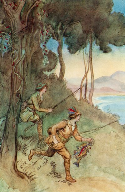 Illustration för J M Barrie The Admirable Crichton av Hugh Thomson