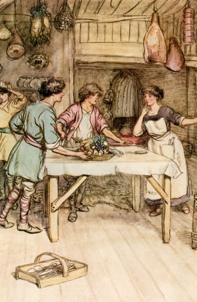 Illustration för J M Barrie The Admirable Crichton av Hugh Thomson