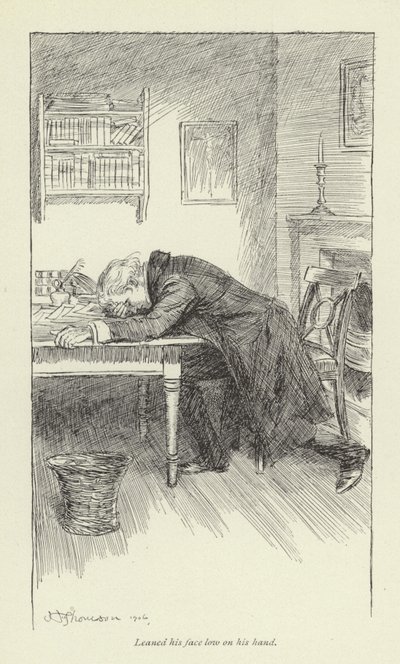 Illustration för Janets Repentance av George Eliot av Hugh Thomson