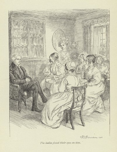 Illustration för Janets Repentance av George Eliot av Hugh Thomson