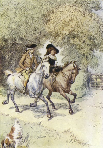 Illustration till Mr Gilfils Love Story av George Eliot av Hugh Thomson