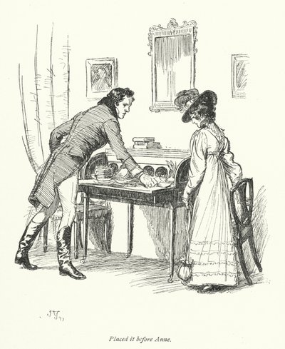 Illustration for Persuasion av Jane Austen (litho) av Hugh Thomson