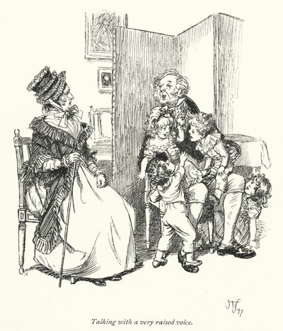 Illustration for Persuasion av Jane Austen (litho) av Hugh Thomson