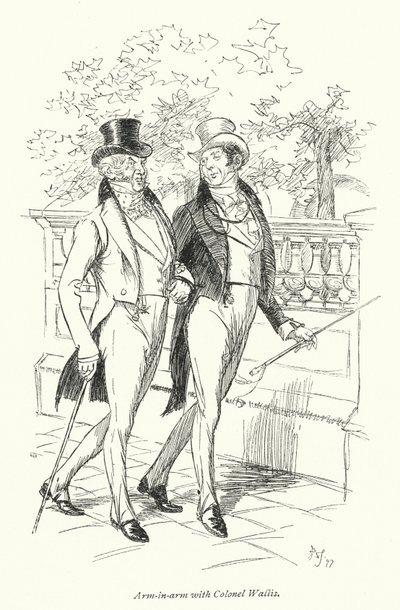 Illustration for Persuasion av Jane Austen (litho) av Hugh Thomson