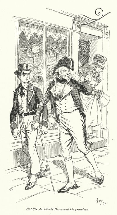 Illustration for Persuasion av Jane Austen (litho) av Hugh Thomson