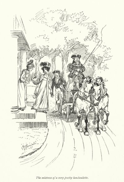 Illustration for Persuasion av Jane Austen (litho) av Hugh Thomson