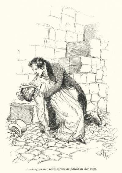 Illustration for Persuasion av Jane Austen (litho) av Hugh Thomson
