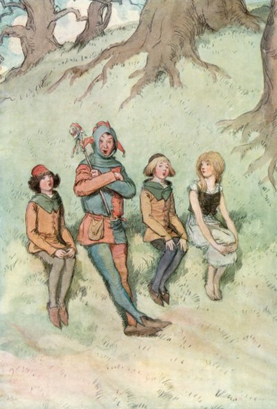 Illustration för Shakespeares As You Like It av Hugh Thomson